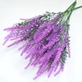 thumbnail image 1 of Plastic Artificial Lavender Flowers Odorless Realistic Fake Lavender for Scene Decoration Wedding Celebration, 1 of 5