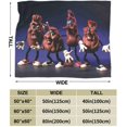 thumbnail image 3 of Throw Blanket Ultra-Soft Micro Fleece Blanket Warm Blanket Perfect for Bed Couch Sofa 50"x40", 3 of 6