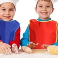 thumbnail image 3 of Smocks de Arte Infantil, 12 piezas impermeables para niensos Ajustables Pinta delantales para pintar para nienas, 3 of 7