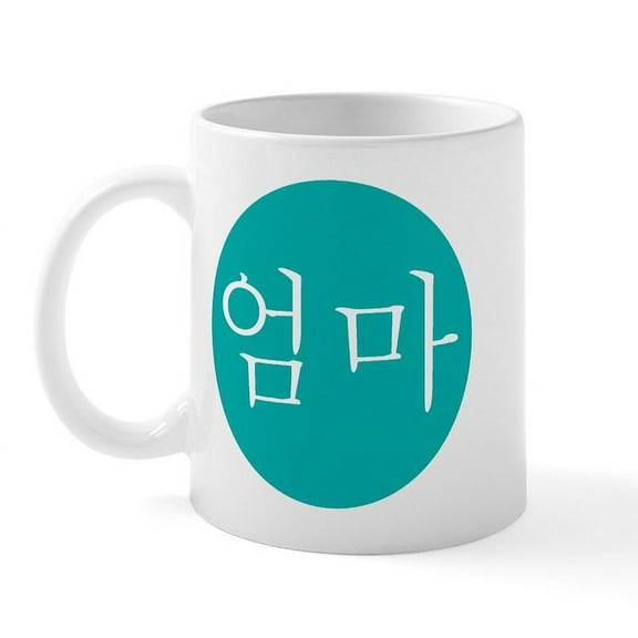 CafePress - Mom In Teal Mug - 11 oz Ceramic Mug - Novelty Coffee Tea Cup