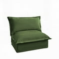 thumbnail image 2 of Modern Minimalist Fabric Armchair 85cm - Green & Comfortable, 2 of 17