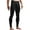 Black, variant on Compression Pants for Men Fleece Lined Running Leggings Cold Weather Sports Tights Base Layer Black