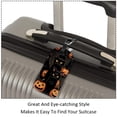 thumbnail image 3 of Square 2Pack PU Leather Halloween Black Cat Cruise Luggage Tag with Privacy Cover and Name ID Tag for Travel Handbags Backpacks Luggage Tags, 3 of 6