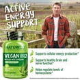 thumbnail image 2 of NATURELO Vegan B12 - Methyl B12 With Organic Spirulina - High Potency Vitamin B12 1000 mcg Methylcobalamin - Supports Healthy Mood, Energy, Heart & Eye Health - 90 Capsules, 2 of 5