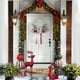 thumbnail image 5 of Western-style Wedding Bridal Hand Wreath Christmas Party Decoration Metal Wreath Bow Home Wall Hanging Wreath, 5 of 6