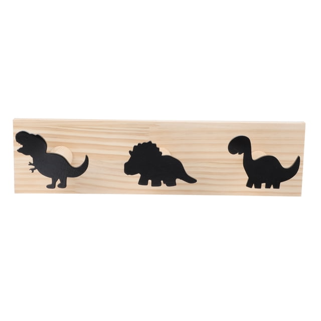 Shisuyan 1Set Wooden Row Hook Multi-function Hanger for Homeowners Parents
