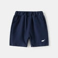 thumbnail image 4 of NAISIBABY Boys Outfits, Elastic Waist Shorts New Turndown Collar Tops Casual Athletic Sets Navy 7 T, 4 of 9