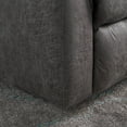 thumbnail image 4 of GDF Studio Pismo Contemporary Upholstered Swivel Gliding Recliner, Slate Microfiber and Black, 4 of 12