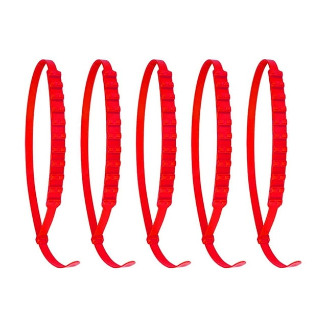 Nylon Non-Slip Cable Tie Car Tire Chains For Snow Mud Off-Road Vehicle Suv Truck 5 Pieces Set 34.6 Inches Length 0.78 Inches Width