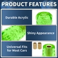 thumbnail image 4 of Unique Bargains Car Shift Knob, Universal for Automatic and Manual Vehicle Gear Shifter Knob W/ 2 Adapter Acrylic, 1 Set Green 10cm, 4 of 7
