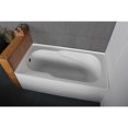 thumbnail image 3 of Aqua Eden VTAP603216L 60-Inch Acrylic Rectangular 3-Wall Alcove Tub with Anti Skid and Left Hand Drain Hole in Glossy White, 3 of 12