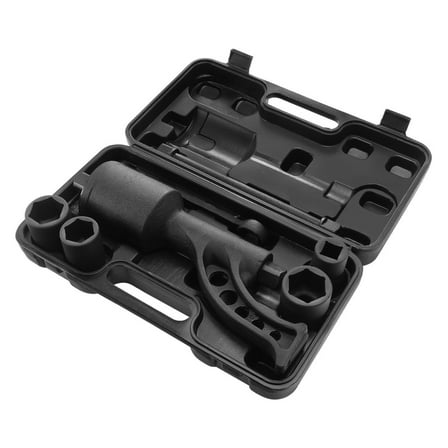 Torque Multiplier, 1 Inch Drive Lug Nut Wrench/Multiplier Heavy Duty Torque Multiplier Wrench Set, 1:64 6,800N.m Lug Nut Remover, Includes 4 Sockets (21-41mm) and Storage Case 6800 N