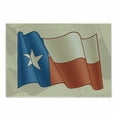 thumbnail image 1 of Texas Star Cutting Board, Flapping Texan Flag Lone Star Pattern with Retro Effect Americana, Decorative Tempered Glass Cutting and Serving Board, Small Size, Vermilion Beige Blue, by Ambesonne, 1 of 1