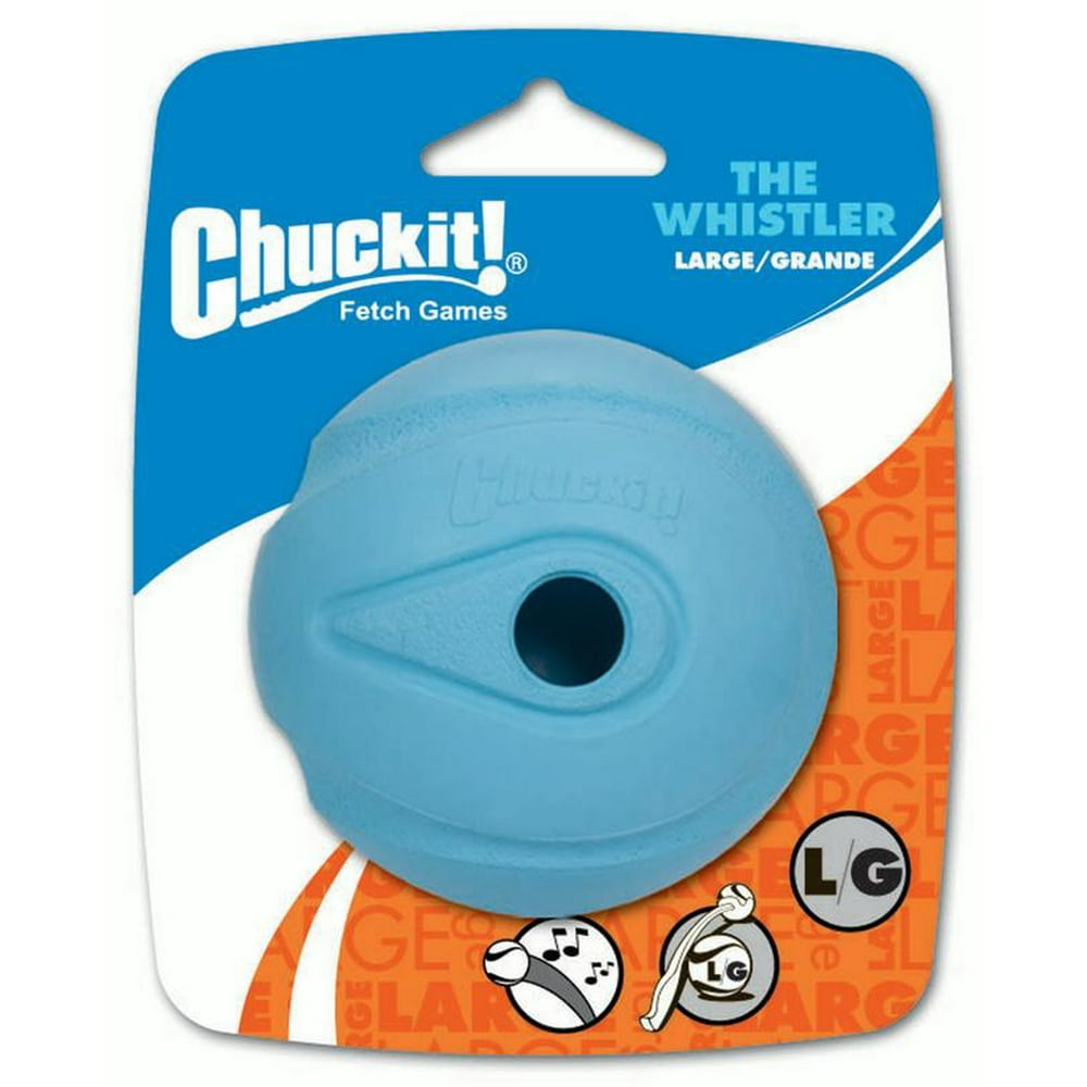Chuckit! The Whistler Ball Dog Toy, Assorted Colors, 1 Pack, Large