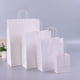 thumbnail image 4 of Bolsas de regalo de papel Kraft con asas, 10/20/30/50 unidades, para compras, manualidades, color marrón y blanco, para fiestas, suministros navideños, 4 of 5