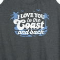 thumbnail image 3 of Instant Message - I Love You To The Coast And Back - Women's Racerback Tank Top, 3 of 6