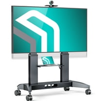 ONKRON Mobile TV Stand with Wheels - Rolling TV Stand for 70”–110” Screens up to 287 lbs, High TV Stand with VESA 1000x600, TV Cart Rolling TV Stand, Adjustable TV Stand/Floor TV Stand Black