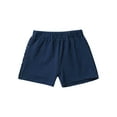 thumbnail image 4 of iiniim Girls Boys Sequins Dance Shorts with Bowknot Training Gymnastics Hip Hop Rave Navy Blue 1-2, 4 of 7