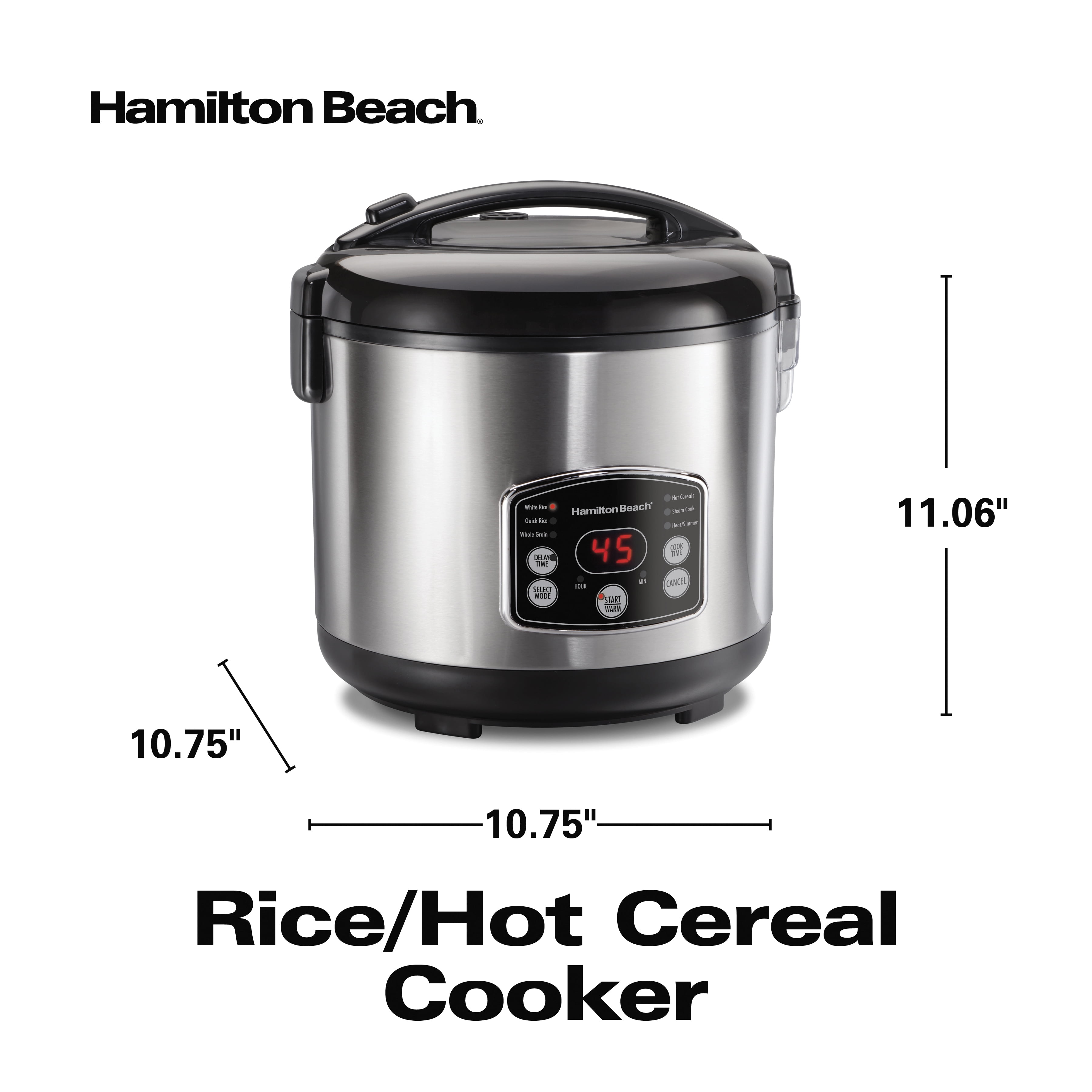 Hamilton Beach 37590 Rice Cooker/Warmer, 90 Cup Capacity, 240V - Win Depot