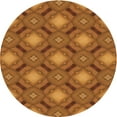 thumbnail image 1 of Ahgly Company Machine Washable Indoor Round Transitional Neon Orange Area Rugs, 5' Round, 1 of 7