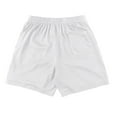 thumbnail image 4 of Aayomet Running Shorts for Men Drawstring Color Solid Mesh Summer Double-Line Shorts Men's pants (White, L), 4 of 5
