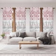 thumbnail image 6 of Red Plaid Farmhouse Kitchen Curtain for Berdoom Living Room Cafe 72 Inch Length, Watercolor Cute Country Pigs Checkered Tiers Curtains Light Filtering Drapes Window Treatment 2 Panels 52"Wx72"L, 6 of 8
