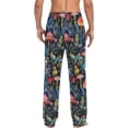 thumbnail image 2 of GZHJMY Colored Forest Mushrooms Men's Pajama Pants, Loose Lightweight PJs Lounge Sleep Bottoms with Pockets Drawstring, Pajama Bottoms for Home and Rest, Large, 2 of 7