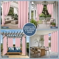 thumbnail image 5 of Pink Outdoor Curtains for Patio Waterproof, Windproof Privacy Curtains with Weighted Bottom, Farmhouse Pink Decor Outside Drapes for Picnic Garage Backyard Cabana 54"x108" 2 Panel, 5 of 8