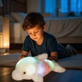 thumbnail image 4 of White Luminous Dolphin Stuffed Animal 18-inch LED Plush Toy Night Comfort Auto-OffTheme Decor, 4 of 6