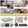 thumbnail image 6 of 4 Pcs Winter Dog Crate Pads, Ultra Soft Warm Washable Dog Cat Bed Mat for Pet Crate Comfortable Replaceable Reversible Kennel Pad for Small, Medium, Large Dogs(28 x 42 x 1.6 Inch,Gray), 6 of 6