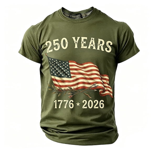 RMGVDSD Fashion Boys T Shirts American Flag Graphic Tees Kids 4th Of July T-Shirt 250th Anniversary Usa Patriotic Independence Day Tee Tops 2-3 Years