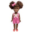 thumbnail image 5 of Baby Toy HUOGUO, pelo rizado africano negro, 35 cm, de vinilo, 5 of 5