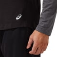 thumbnail image 3 of ASICS Mens Performance Henley Shirt, Black, Large, 3 of 6