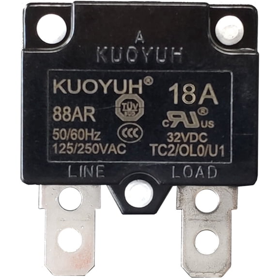 KUOYUH 88AR Series, 18 Amps Thermal Overload Circuit Breaker 18A