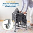thumbnail image 6 of ECR4Kids The Surf Storage Rack, Stores 10 Portable Lap Desks, Silver, 1, 6 of 10