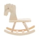 thumbnail image 1 of Wooden Rocking Horse Model for Kids 1Set DIY Handicraft Classroom Activity Beige, 1 of 5