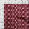 thumbnail image 2 of oneOone Cotton Cambric Maroon Fabric Animal Sewing Material Print Fabric By The Yard 42 Inch Wide, 2 of 4