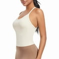 thumbnail image 3 of ZyeKqe Workout Tank Tops for Women Sleeveless Crisscross Back Athletic Shirts Deep V Neck Stretchy Slim Fitted Yoga Top, 3 of 6