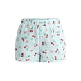 thumbnail image 4 of Joyspun Women's Woven Pajama Boxer Shorts, 3'' Inseam, Sizes XS-3X, 4 of 6