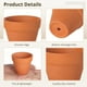 thumbnail image 3 of 72 PCS Macetas de barro pequeñas, mini macetas de terracota, macetas de cerámica para flores de terracota, macetas de vivero para suculentas para plantas de cactus en el alféizar de la ventana, 3 of 5