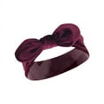 thumbnail image 4 of Hudson Baby Infant Girl Cotton and Synthetic Headbands, Velvet Knot, 0-24 Months, 4 of 7