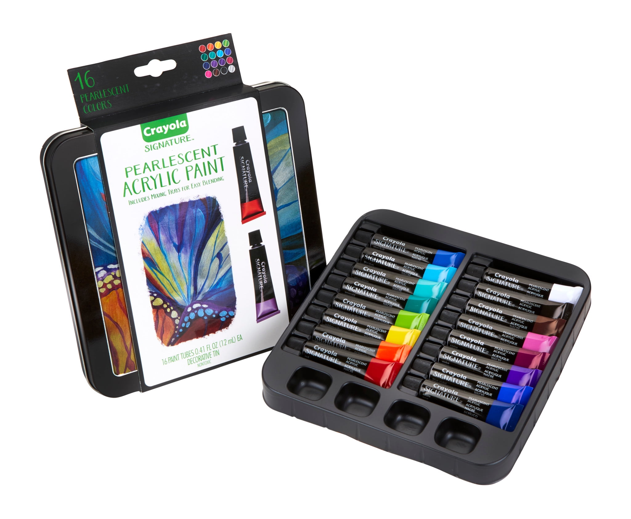 Crayola Signature 16 Count Pearlescent Paint Set