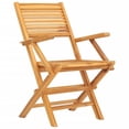 thumbnail image 2 of vidaXL 5 Piece Garden Dining Set Solid Wood Teak, 2 of 5