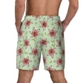 thumbnail image 4 of Goofa Lilies Flowers Printed Men's Swim Trunks Board Shorts Quick Dry Mens Swimming Trunks with Compression Liner,Breathable Fit Hawaii Beach Shorts-3X-Large, 4 of 9