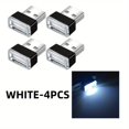 thumbnail image 1 of MesaSe 4pcs Universal USB Car Interior Atmosphere Lamps Auto Interior Mini LED USB Lights Car Plug In USB Night Light Car Ambient Light For Car Decoration, 1 of 7