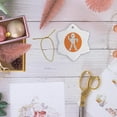 thumbnail image 6 of 3drose, Mummy Cartoon Orange Behind, 3 inch Snowflake Porcelain Ornament, 6 of 7