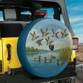 thumbnail image 2 of Lotusprinthandmade Hunting Duck Animal Spare Tire Cover With Backup Camera Hole 6 Sizes (31 in.), 2 of 6