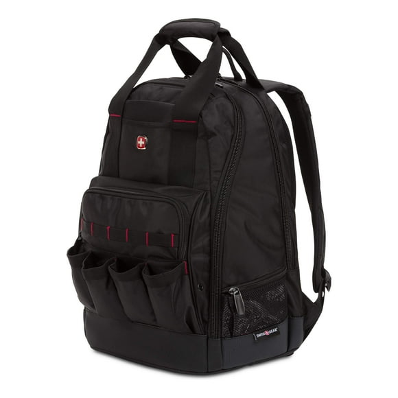 Mochila SwissGear con bolsa de herramientas para portátiles de hasta 15 pulgadas, color negro