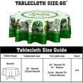 thumbnail image 3 of St. Patrick''s Day Gnomes Tablecloth Round 60 Inch Lucky Shamrock Washable Table Cloth for Holiday Parties Dining Table Kitchen Decor, 3 of 5