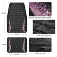 thumbnail image 3 of CAR GRAND Bling diamond rubble automotive floor mats full set anti-slip water proof universal fit glitter crystal sparkly shining rhinestone girl woman lady femal Black Pink, 3 of 9